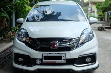 Sell Pearl White 2016 Honda Mobilio at Automatic Gasoline at 24000 in Quezon City