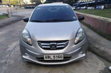 Selling Silver Honda Brio Amaze 2015 Manual Gasoline in Parañaque