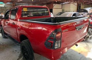 Red Toyota Hilux 2018 Manual Diesel for sale in Quezon City