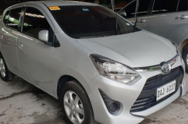 Silver Toyota Wigo 2019 Manual Gasoline for sale in Quezon City