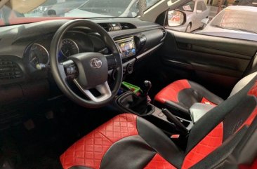 Red Toyota Hilux 2018 Manual Diesel for sale in Quezon City