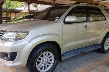 Gold Toyota Fortuner 2012 at 90000 for sale in Olongapo