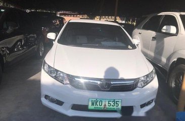 For sale White 2012 Honda Civic in Pasig