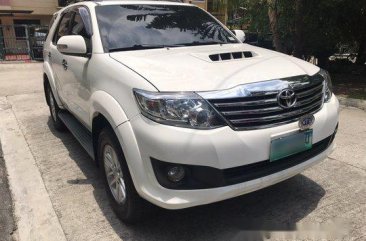 White Toyota Fortuner 2014 Automatic Diesel for sale