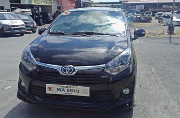 Black Toyota Wigo 2017 Manual Gasoline for sale in Pasig