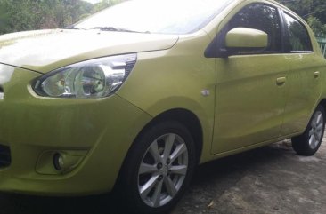 Selling Mitsubishi Mirage 2013 Hatchback Automatic Gasoline in Bayambang