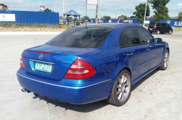 Blue Mercedes-Benz E500 2004 for sale