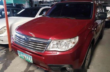 Selling Red 2009 Subaru Forester at 98000 km in Pasig