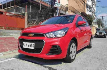 For sale Red 2017 Chevrolet Spark in Quezon City