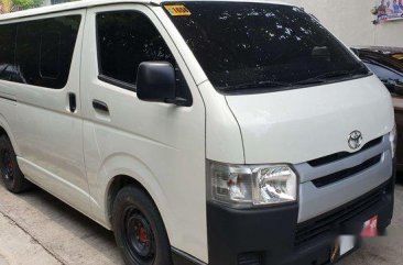 Selling White Toyota Hiace 2017 in Quezon City