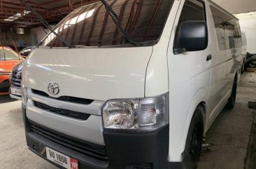 White Toyota Hiace 2017 Manual Diesel for sale in Quezon City