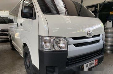 White Toyota Hiace 2017 Manual Diesel for sale in Quezon City