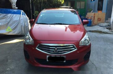 Red Mitsubishi Mirage G4 2015 Manual Gasoline for sale in General Salipada K. Pendatun