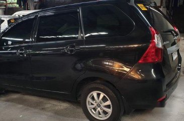 Black Toyota Avanza 2017 Manual Gasoline for sale in Quezon City