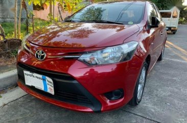 For sale Red 2016 Toyota Vios at Manual Gasoline 