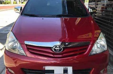 Red Toyota Innova 2012 Manual Gasoline for sale in General Salipada K. Pendatun