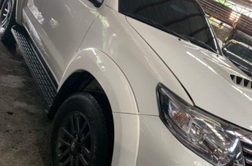 White Toyota Fortuner 2016 Manual Diesel for sale in Quezon City