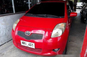 Red Toyota Yaris 2009 Automatic Gasoline for sale in Manila