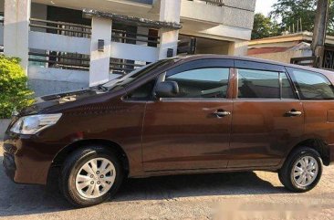 Selling Brown Toyota Innova 2014 Manual Gasoline at 47000 km for sale