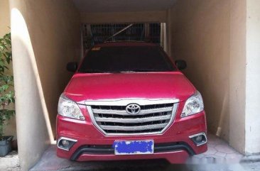 Selling Red Toyota Innova 2015 in Manila