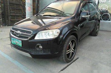 Selling Black Chevrolet Captiva 2009 Automatic Diesel at 74631 km