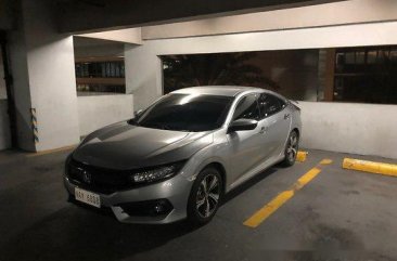 Selling Silver Honda Civic 2018 Automatic Gasoline for sale