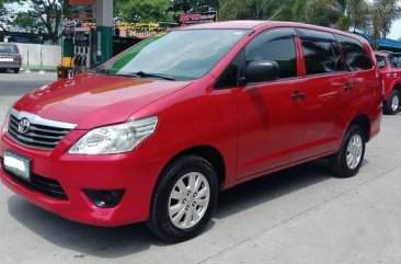 Sell Red 2014 Toyota Innova at Manual Diesel at 85000 km in Meycauayan