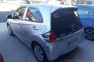 Selling Silver Honda Brio 2015 for sale