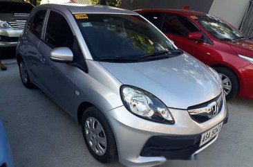 Selling Silver Honda Brio 2015 for sale