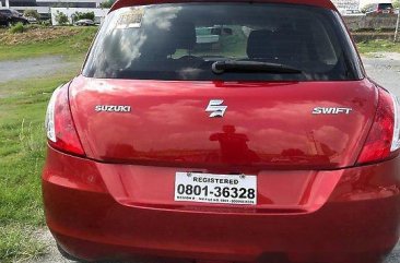 Sell Red 2015 Suzuki Swift at Manual Gasoline at 25000 km for sale