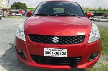Sell Red 2015 Suzuki Swift at Manual Gasoline at 25000 km for sale