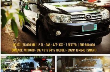 Selling Toyota Fortuner 2010 Automatic Gasoline in Makati