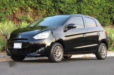 Selling Black Mitsubishi Mirage 2013 Manual Gasoline at 60000 km in Marilao