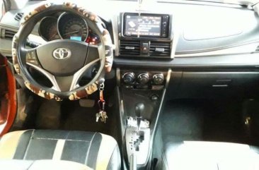 Orange Toyota Vios 2015 for sale in Las Piñas