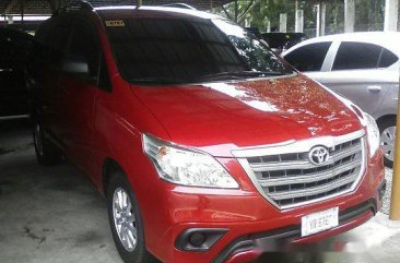 Selling Red Toyota Innova 2015 at Diesel Automatic