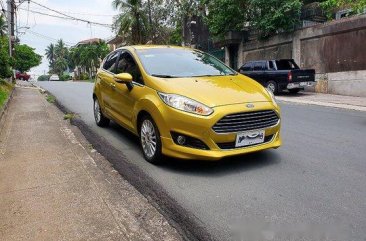 Yellow Ford Fiesta 2016 Automatic Gasoline for sale in Quezon City