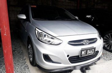 Silver Hyundai Accent 2018 Manual Gasoline for sale 