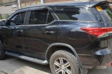 Selling Black Toyota Fortuner 2018 Automatic Diesel at 19000 km in Quezon City