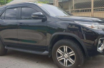 Selling Black Toyota Fortuner 2018 Automatic Diesel at 19000 km in Quezon City