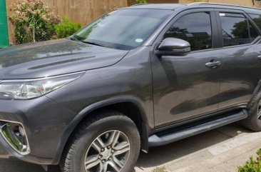 Grey Toyota Fortuner 2018 Manual Diesel for sale in Quezon City