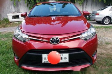 Selling Red Toyota Vios 2017 Manual Gasoline in Pasig