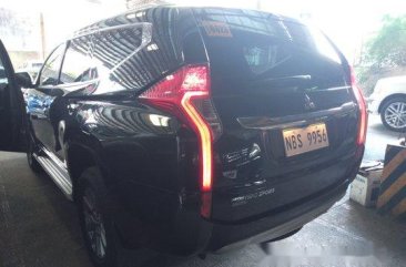 Black Mitsubishi Montero Sport 2018 Manual Diesel for sale in Quezon City