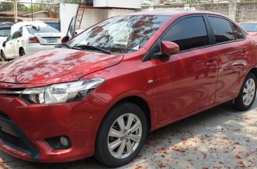 Sell Red 2017 Toyota Vios Manual Gasoline at 10000 km in Quezon City