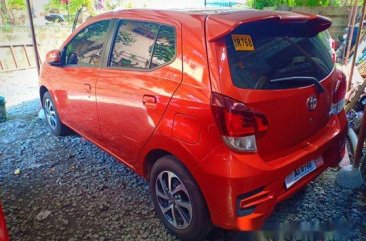 Orange Toyota Wigo 2019 for sale in Quezon City 