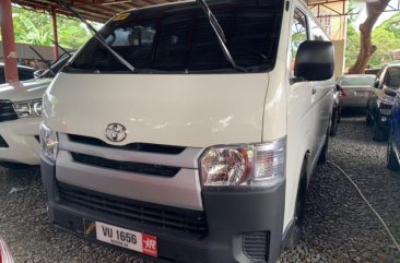 White Toyota Hiace 2017 Manual Diesel for sale in Quezon City