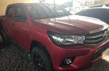 Selling Red Toyota Hilux 2018 Manual Diesel in Quezon City