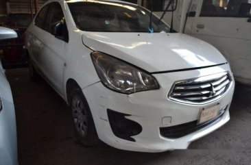 White Mitsubishi Mirage G4 2016 Manual Gasoline for sale in Makati