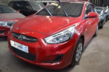 Selling Red Hyundai Accent 2017 Manual Gasoline in Makati