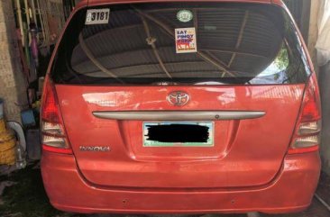 Red Toyota Innova 2008 for sale in Manual