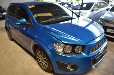 Blue Chevrolet Sonic 2015 Manual Gasoline for sale in Makati